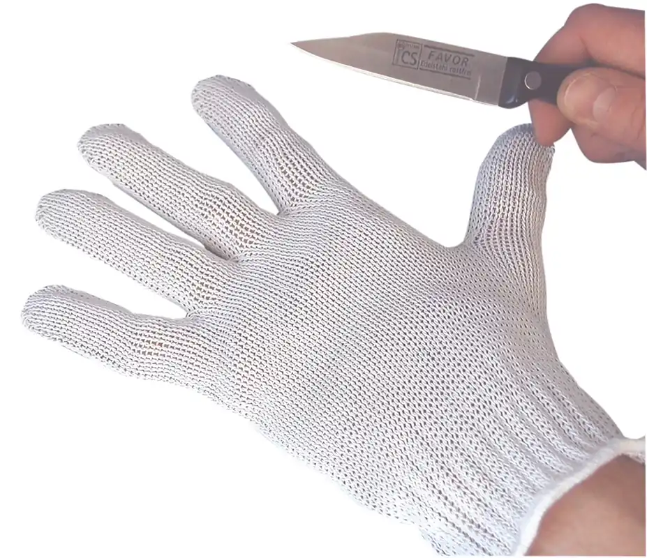 Neu Im Sortiment Fleischerhandschuh aus Edelstahl-Sycor Gewebe
