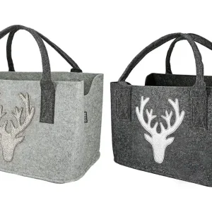 Gilde Filz Tasche Hirsch Glitter Preisreduziert