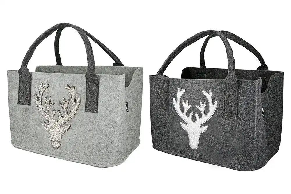 Gilde Filz Tasche Hirsch Glitter Preisreduziert