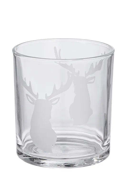 Neu Gilde Windlicht Hirschkopf Glas