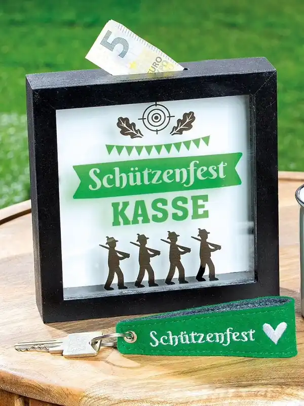 Kracherpreis Gilde Spardose Schützenfest Glas