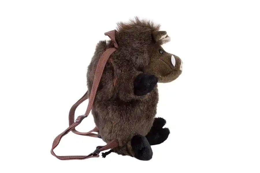 LivingActive Wildschwein Rucksack – Plüschtier-Rucksack für Kinder Heißes Angebot