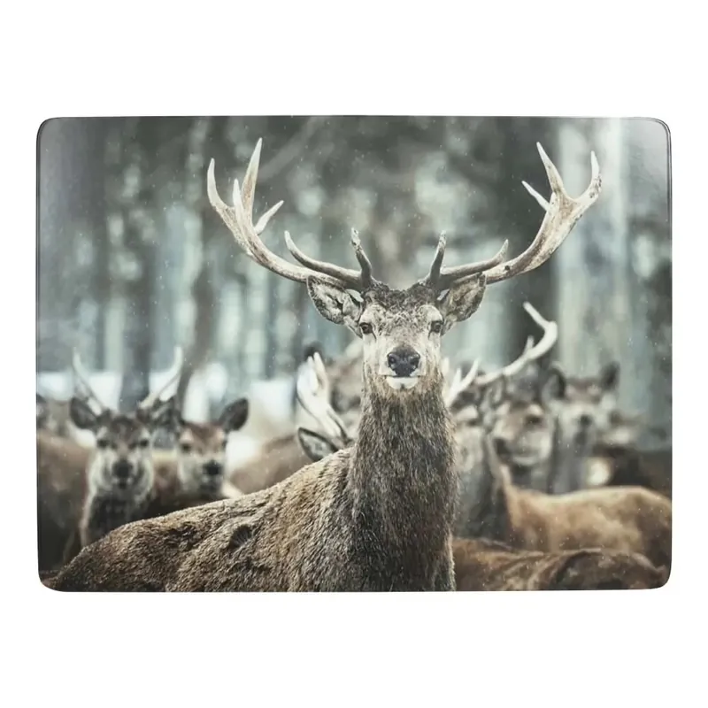 LivingActive Tischset Winter Hirsch 30x40 cm - 4 Stk. Garantierte Lieferung
