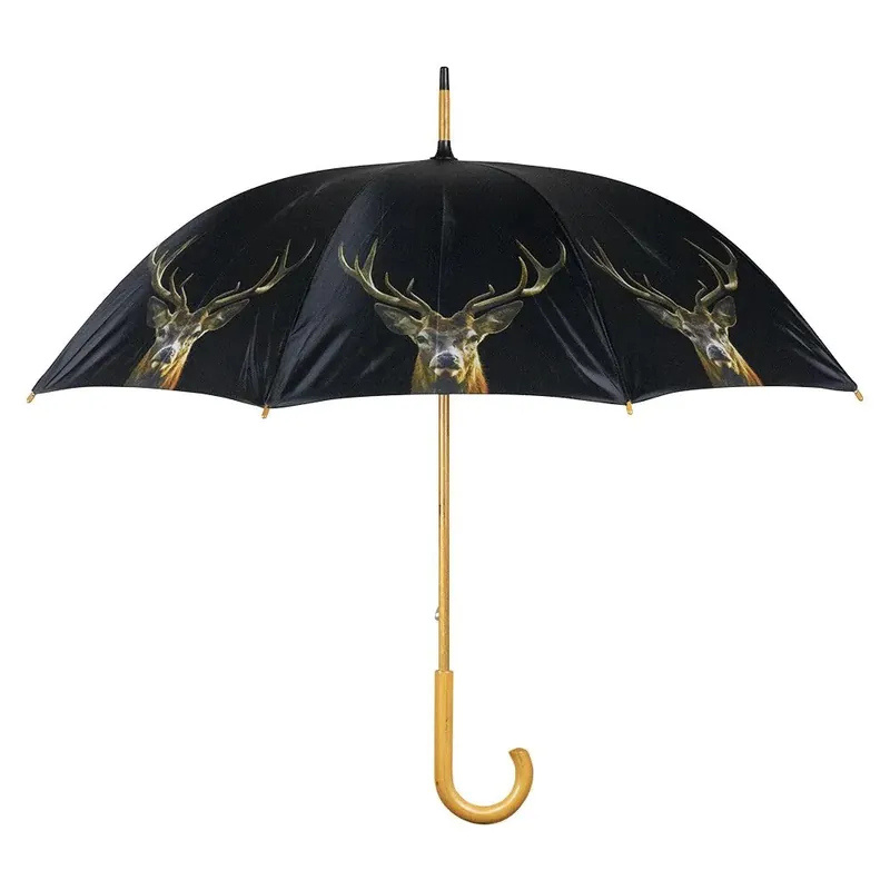 Schnäppchen LivingActive Regenschirm Rothirsch schwarz