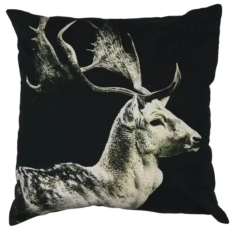 Expressversand LivingActive Kissen Damwild schwarz