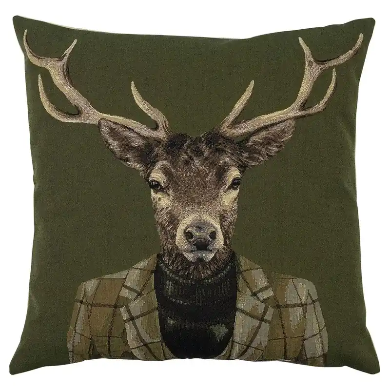 Versand Am Gleichen Tag LivingActive Goblin Kissen Hirsch Rollkragen 45x43x16 cm