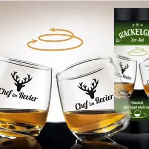 Gilde Wackelglas Chef 2er-Set Saisonangebot