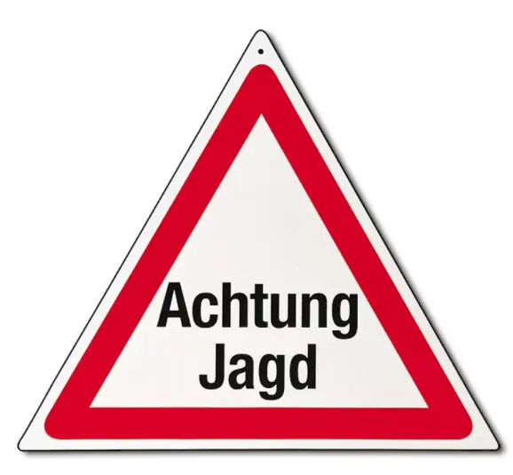 AKAH Warndreieck "Achtung Jagd" Expressversand