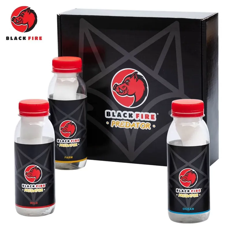 Neuheit Black Fire Predator Lockmittel Box 3x80 g