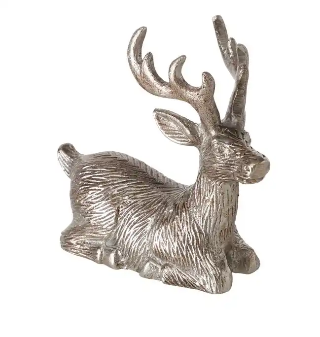 Geprüft LivingActive Antiki Figur Hirsch liegend