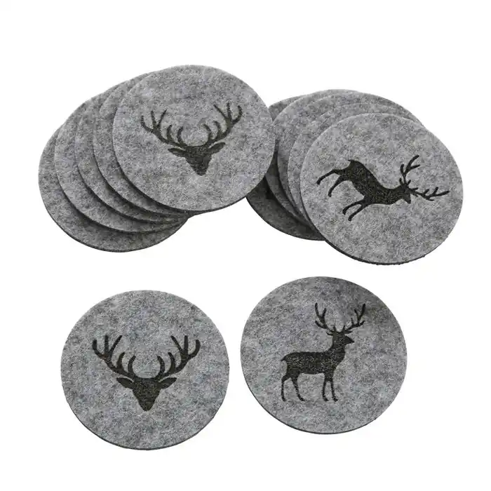 LivingActive Tjark Untersetzer 6 tlg. Set Hellgrau Super-Preis