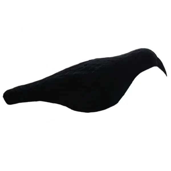 Highlight LivingActive Lockvogel Krähe Halbschale beflockt XL inkl. Erdspieß 44,5 cm