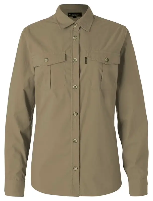 Neue Kollektion Pinewood Safari Langarmbluse Longsleeve Damen