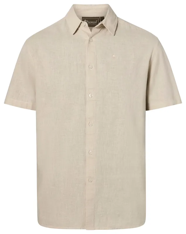 Begrenztes Angebot Pinewood Värnamo Hemp mix S/S Hemd
