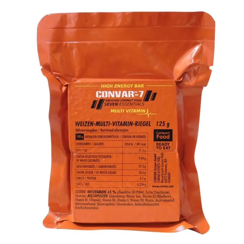 Geprüft CONVAR-7 High Energy Bar - Multi Vitamin 125 g