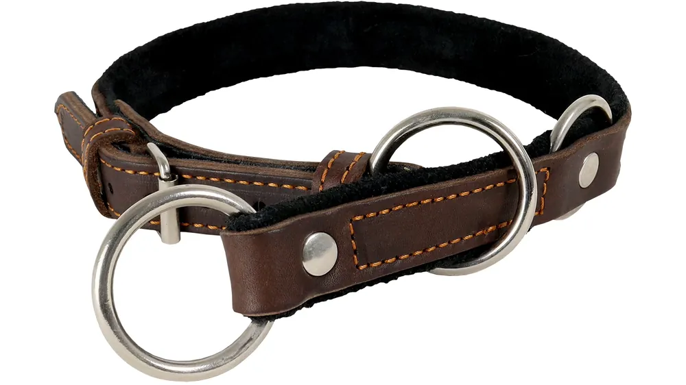 AKAH Zug-Stopp Halsband aus Öl Leder Saisonangebot