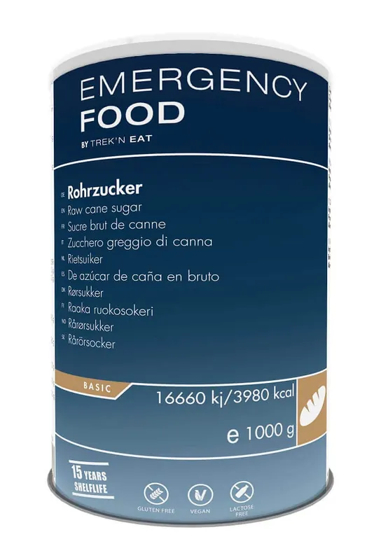 Heißes Angebot TREK‘N EAT EMERGENCY FOOD Rohrzucker - 1.000 g