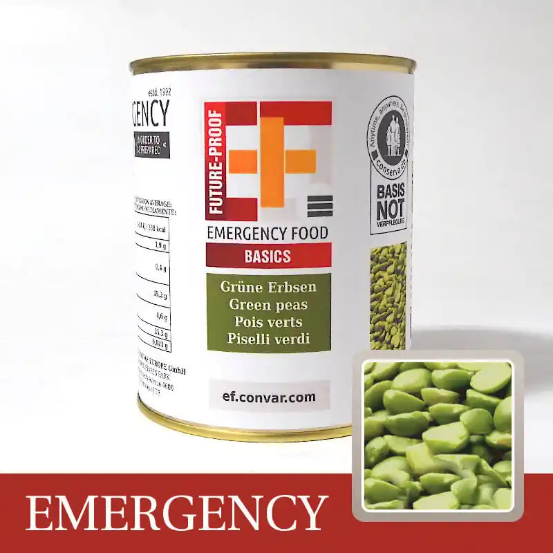 Markenware CONVAR EF BASIC Grüne Erbsen (370 g)