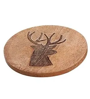 Gilde Holz Untersetzer Hirsch Nur Für Kurze Zeit