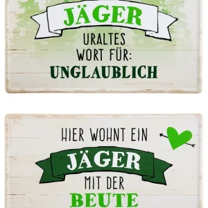 Echt Gilde Metall Schild Weisheit Jagd