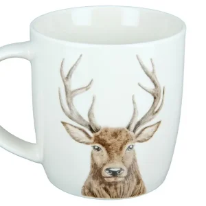 Gilde Porzellan Tasse mit Hirschkopf Angebot