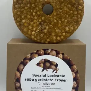 Zertifiziert Wildlutscher Spezial Leckstein Geröstete Erbsen