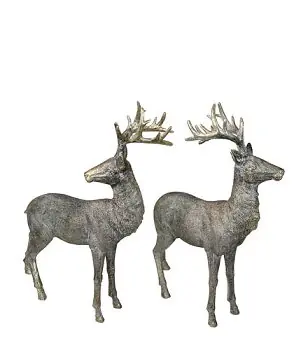 Kaheku Albion Hirsch Figur antik gold 43 cm Solange Der Vorrat Reicht