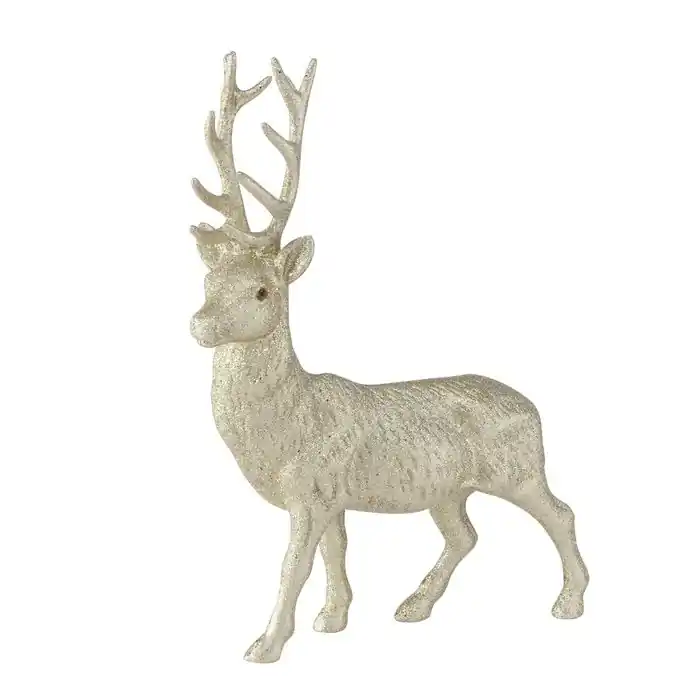 Neu Im Sortiment LivingActive Josa Figur Hirsch Gold 40 cm