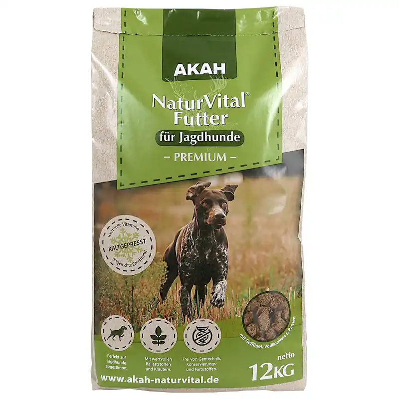 Letzte Chance AKAH Natur Vital Premium Jagdhundefutter 12 kg