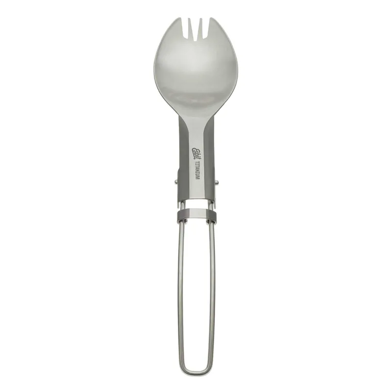 Neue Kollektion Esbit 2 in 1 Titan-Besteck - klappbar