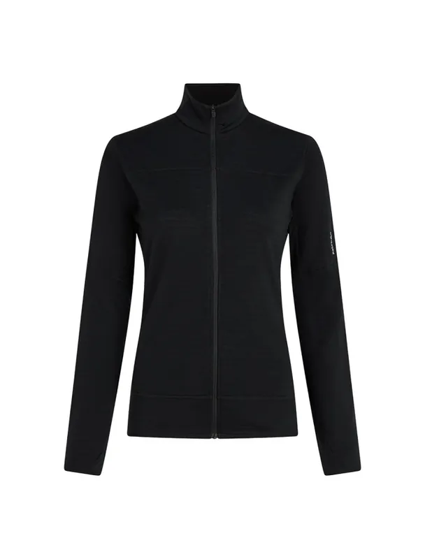 Saisonangebot Icebreaker Merino 300 RealFleece Descender Zip Langarmjacke Damen
