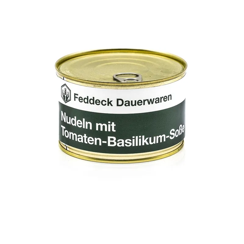 Jetzt Kaufen Feddeck Dauerwaren Nudeln mit Tomaten-Basilikum-Soße (400 g)