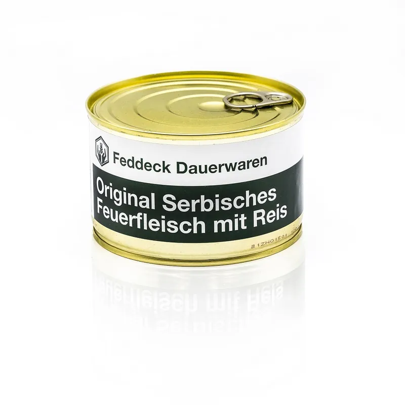 Aktuell Feddeck Dauerwaren Serbisches Feuerfleisch mit Reis (400 g)