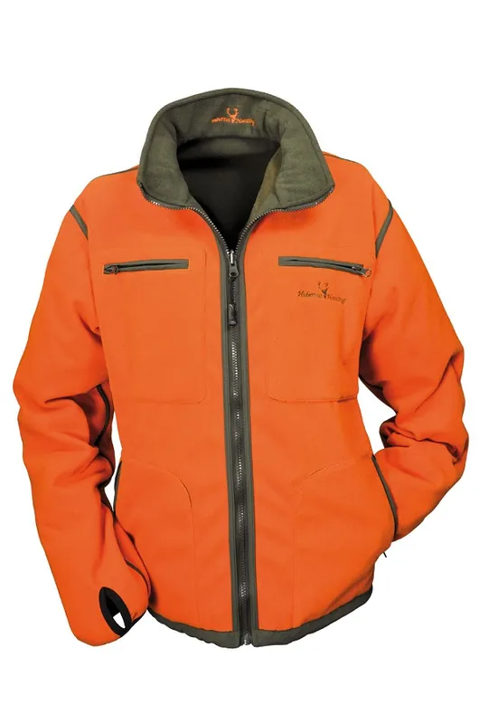 Preisknaller Hubertus Windblocker Warn-Wende-Fleecejacke