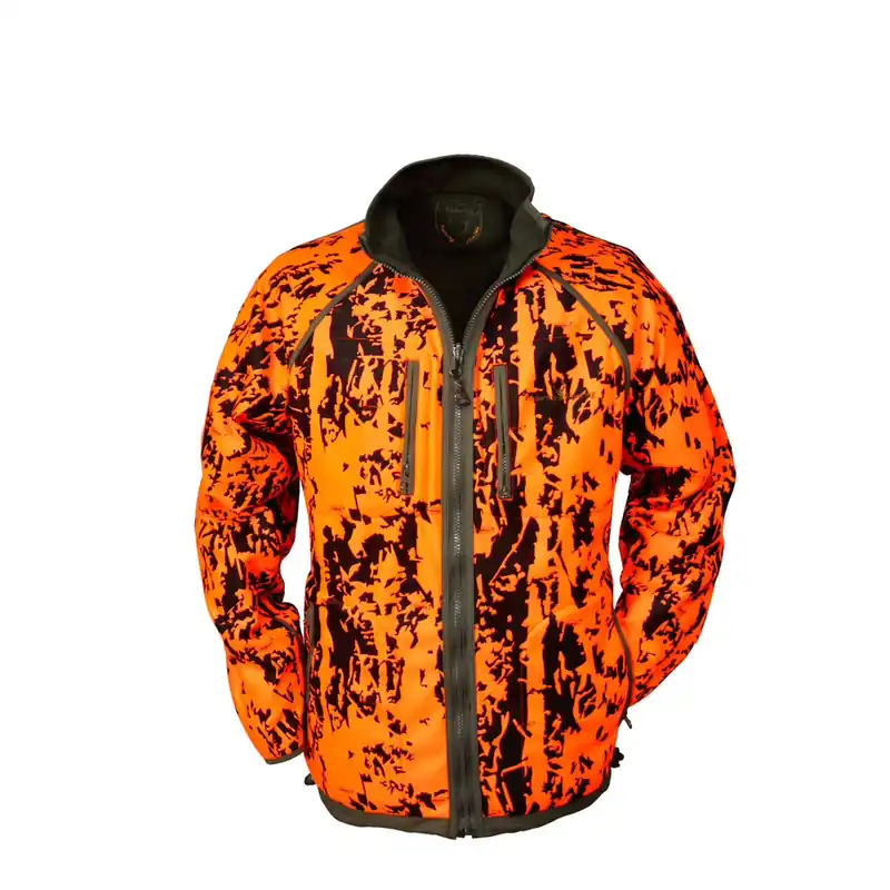 Zertifiziert Hubertus Pirsch Warn Wende-Fleecejacke