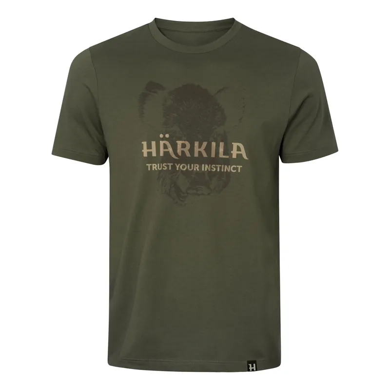Versand Am Gleichen Tag Härkila Wildboar Logo S/S T-shirt