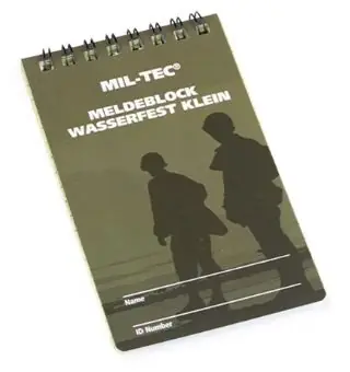 MIL-TEC Wasserfester kleiner Meldeblock Super-Preis