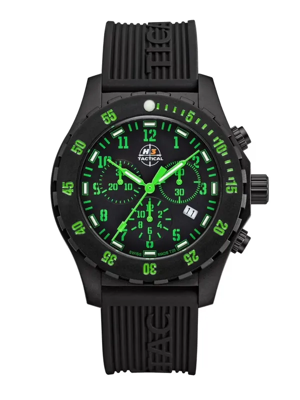 Online Kaufen H3Tactical Trooper Carbon Green Chronograph H3 Tactical Watch