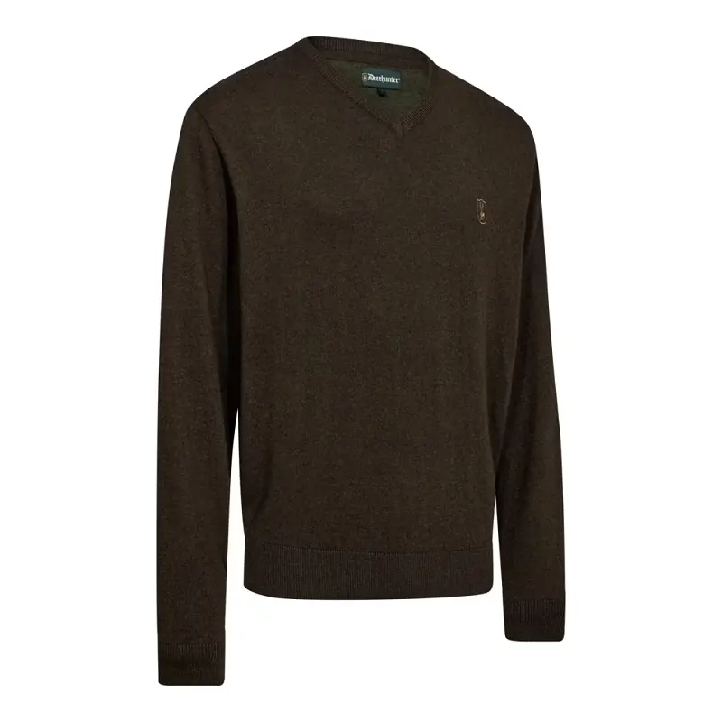 Preisreduziert Deerhunter Harrington Strickpullover mit V-Ausschnitt