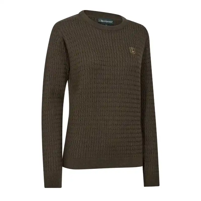 Deerhunter Lady Harrington Zopfmuster Strickpullover Günstig
