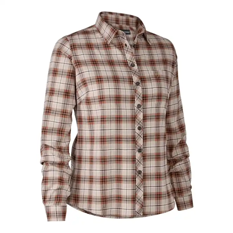 Deerhunter Lady Louisa Hemd Orange Check Gr 40 Neue Ware