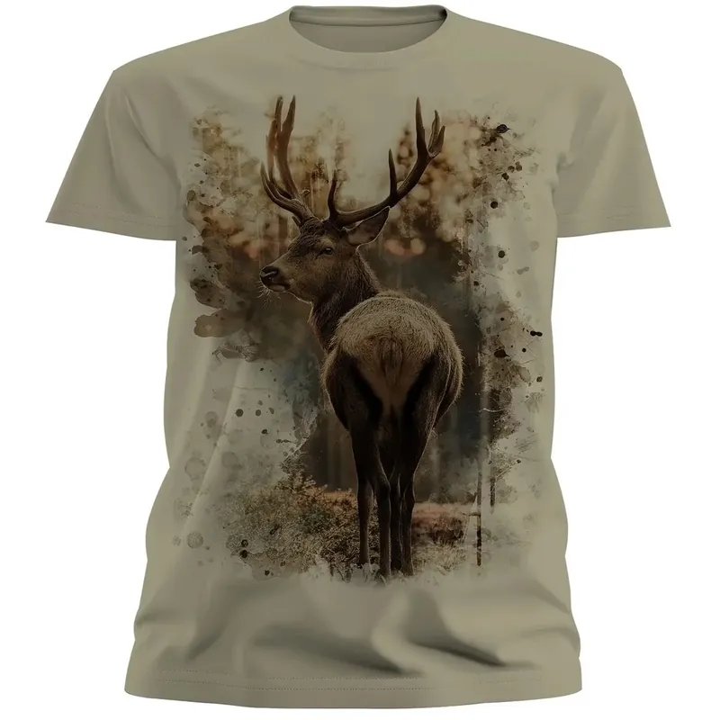 Almtracht Hirsch Wald T-Shirt Abverkauf
