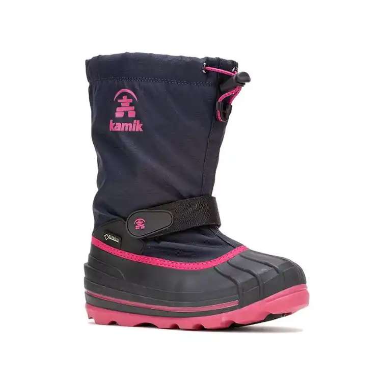 Solange Der Vorrat Reicht Kamik Waterbug 8G Winterstiefel Kinder Gr. 30 navy/rose
