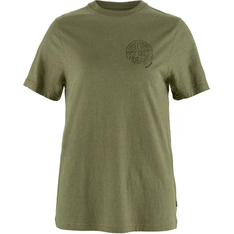 Top-Seller Fjällräven Hemp Blend Out Here T-Shirt W Damen