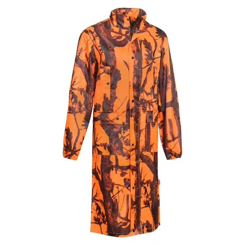 Direktkauf Percussion Langer Regenmantel Ghostcamo Blaze-Black