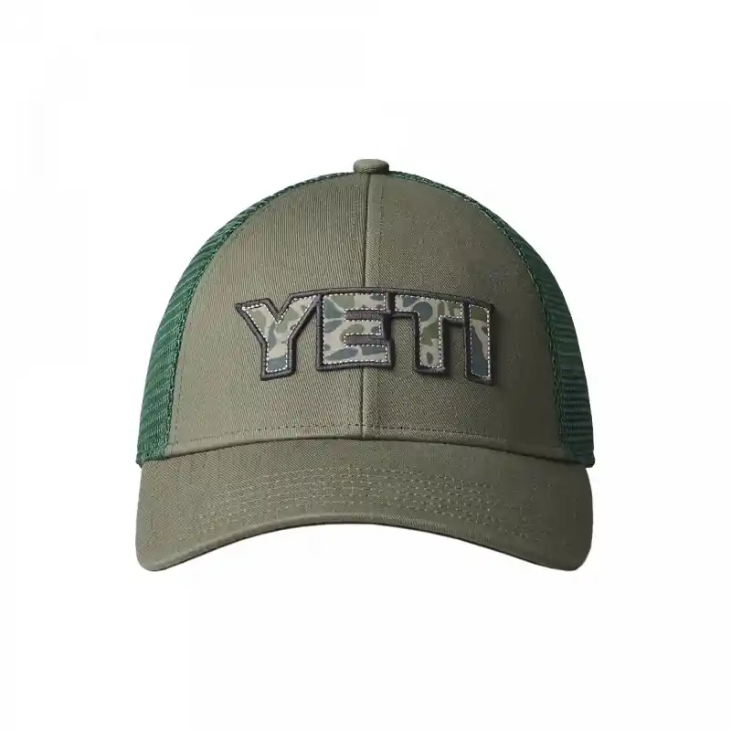 Super-Preis YETI Camo Logo Badge Low Pro Trucker Kappe