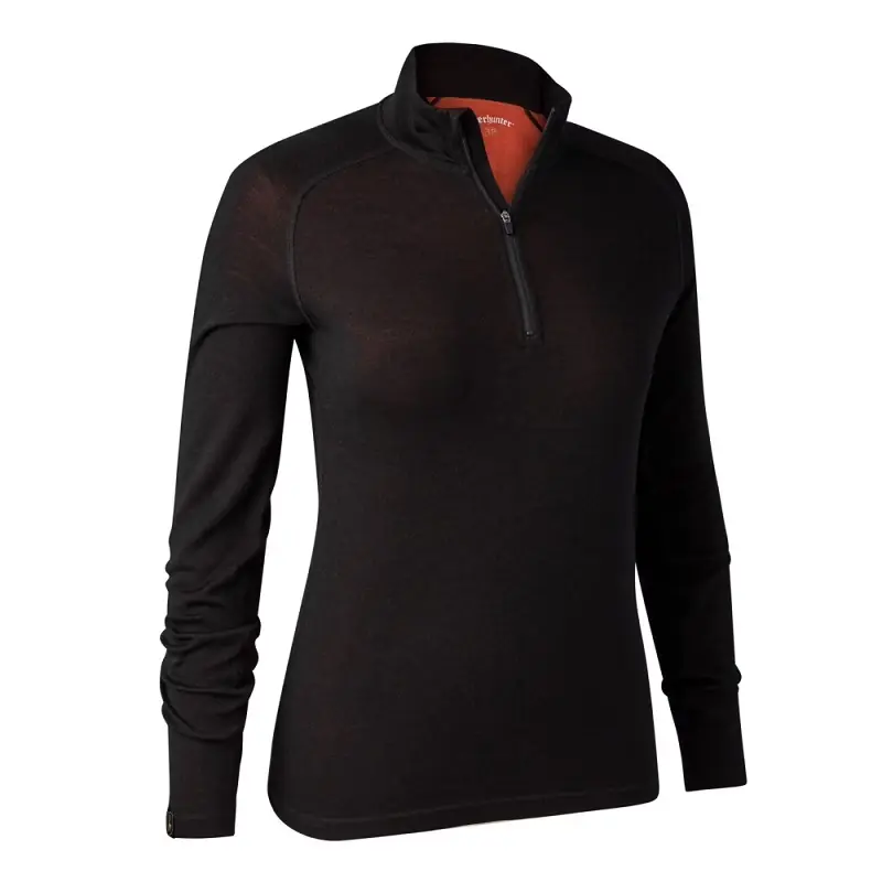 Versand Am Gleichen Tag Deerhunter Lady Quinn Merino Half Zip Unterhemd