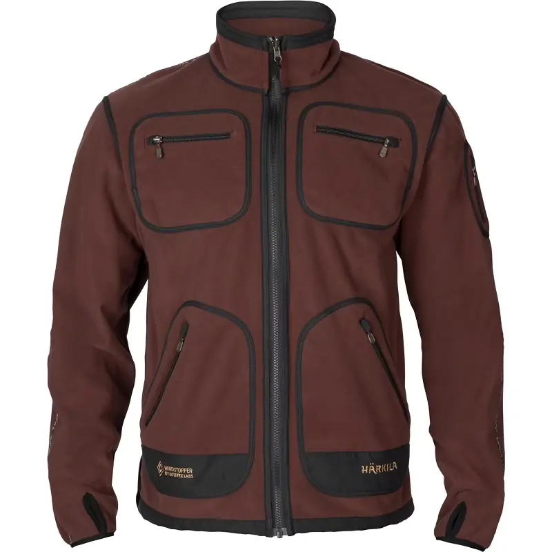 Markenware Härkila Kamko Fleecejacke Green Bordeaux