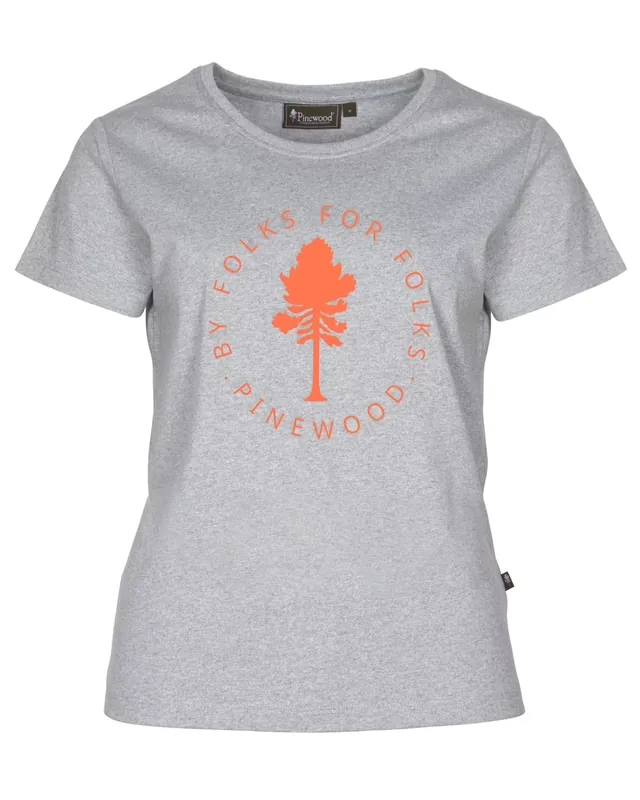 Top-Preis Pinewood Tree T-Shirt Damen grau Gr. L Herzensprojekt
