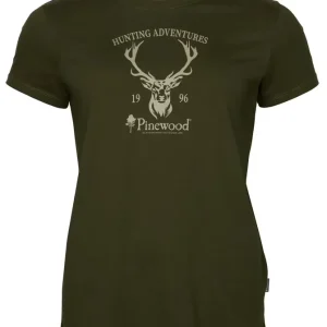 Preis Gesenkt Pinewood Red Deer T-Shirt Damen Grün